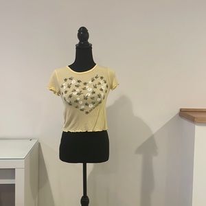 Yellow save the bees 7-8 moa moa